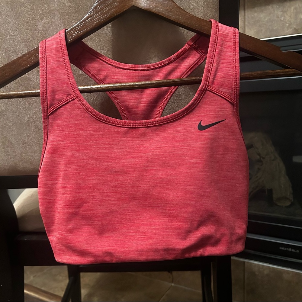 Nike Dri-Fit Racer Back Bright Pink Women's Sports Bra. Medium
